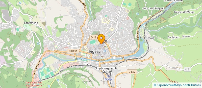 localisation de l'entreprise MADAME MARJORIE LYS-RICOU  FIGEAC