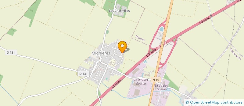 localisation de l'entreprise MADAME MARJORIE MAIGNAN à MIGNIERES