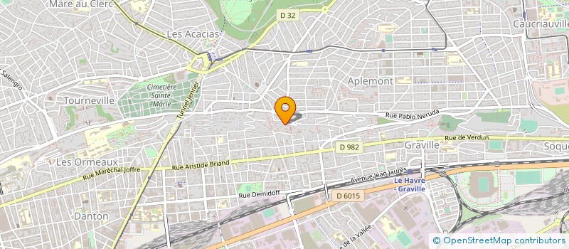 localisation de l'entreprise MADAME MARJORIE MARC à LE HAVRE