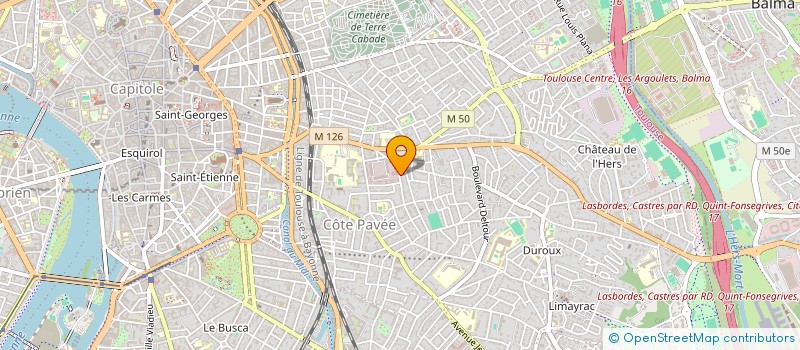 localisation de l'entreprise MADAME MARJORIE MARCHE  TOULOUSE