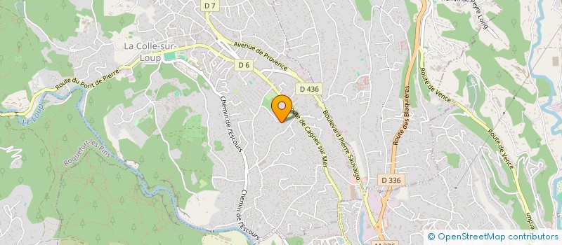 localisation de l'entreprise MADAME MARJORIE MARTI  LA COLLE-SUR-LOUP