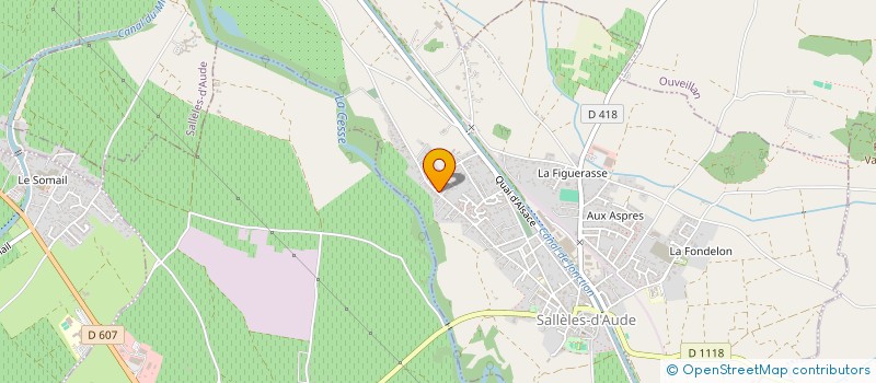 localisation de l'entreprise MADAME MARJORIE MARTINEZ  SALLELES-D'AUDE