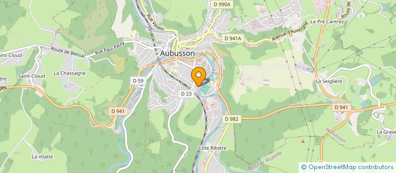 localisation de l'entreprise MADAME MARJORIE MASSEGLIA à AUBUSSON