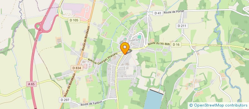 localisation de l'entreprise MADAME MARJORIE MATHIEU POUBLAN  GARLIN