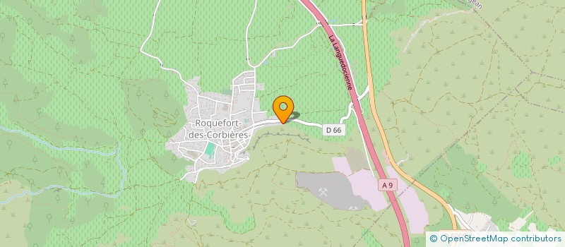 localisation de l'entreprise MADAME MARJORIE MELLET  ROQUEFORT-DES-CORBIERES