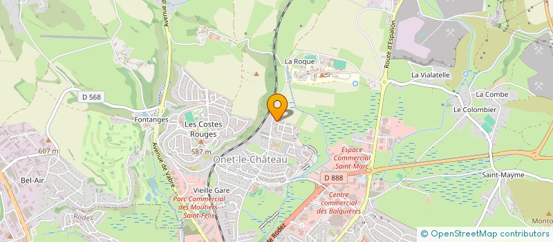 localisation de l'entreprise MADAME MARJORIE MENEL  ONET-LE-CHATEAU