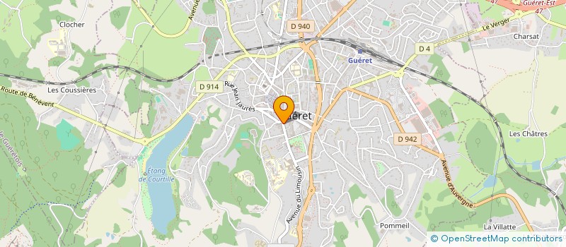 localisation de l'entreprise MADAME MARJORIE MENUT à GUERET