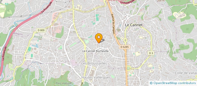 localisation de l'entreprise MADAME MARJORIE MOACHON  PEGOMAS