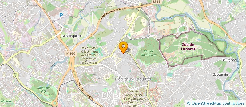 localisation de l'entreprise MADAME MARJORIE MONIN à MONTPELLIER