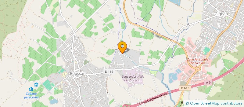 localisation de l'entreprise MADAME MARJORIE MORA  BALARUC-LES-BAINS