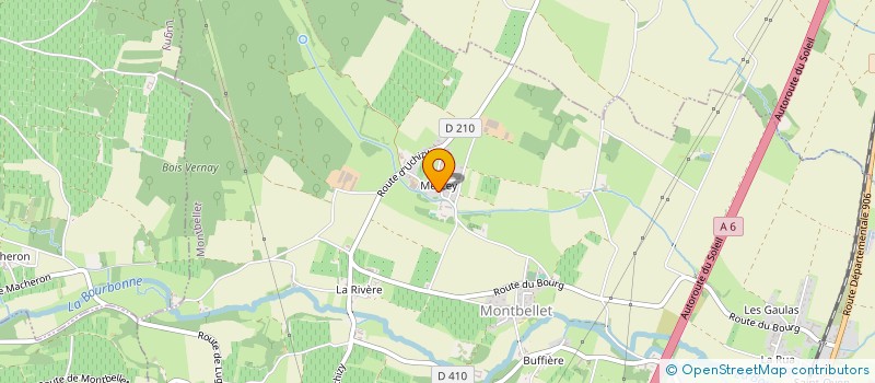 localisation de l'entreprise MADAME MARJORIE MOUGEL à MONTBELLET