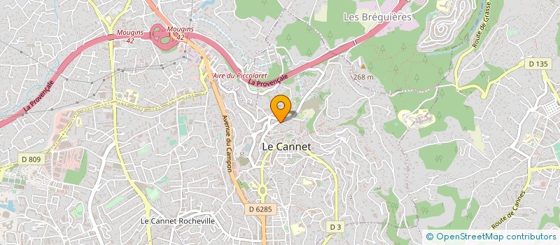 localisation de l'entreprise MADAME MARJORIE NALDI à LE CANNET