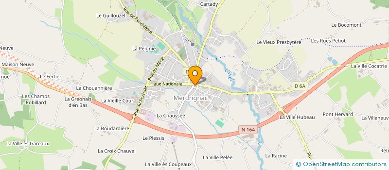 localisation de l'entreprise MADAME MARJORIE ORIZET  MERDRIGNAC