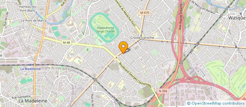 localisation de l'entreprise MADAME MARJORIE PAGET à MARCQ-EN-BARŒUL