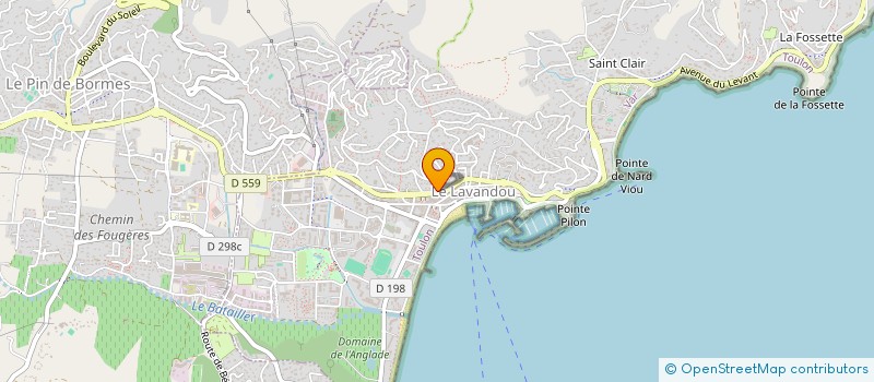 localisation de l'entreprise MADAME MARJORIE PANZA à LE LAVANDOU