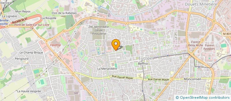 localisation de l'entreprise MADAME MARJORIE PASQUALINI à TOURS