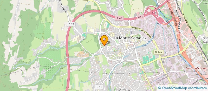 localisation de l'entreprise MADAME MARJORIE PENICAUD  LA MOTTE-SERVOLEX