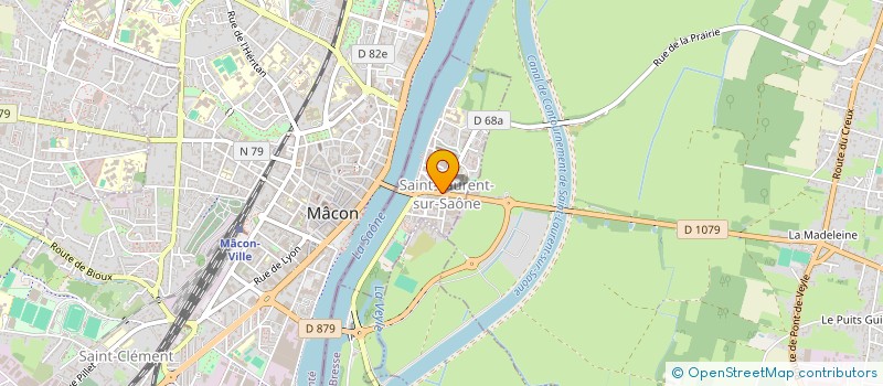 localisation de l'entreprise MADAME MARJORIE PEREIRA  SAINT-LAURENT-SUR-SAONE