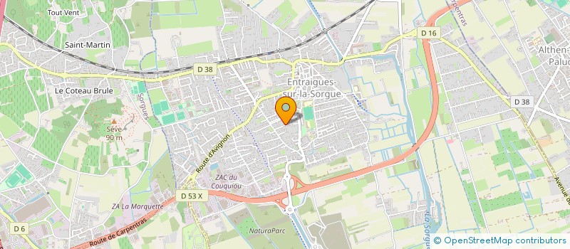 localisation de l'entreprise MADAME MARJORIE PERRA  ENTRAIGUES-SUR-LA-SORGUE