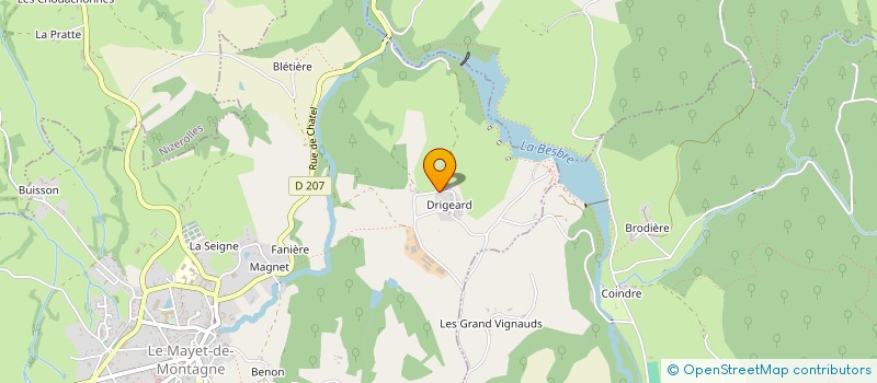 localisation de l'entreprise MADAME MARJORIE PION  LE MAYET-DE-MONTAGNE