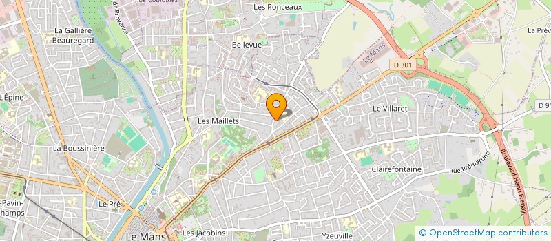 localisation de l'entreprise MADAME MARJORIE POISSON à LE MANS