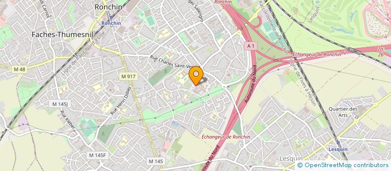 localisation de l'entreprise MADAME MARJORIE PORRIES  RONCHIN