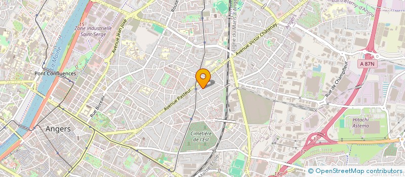 localisation de l'entreprise MADAME MARJORIE POUPART à ANGERS