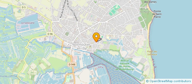 localisation de l'entreprise MADAME MARJORIE POUX  NOIRMOUTIER-EN-L'ILE