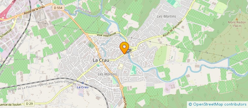 localisation de l'entreprise MADAME MARJORIE PREVOSTEAU  LA CRAU