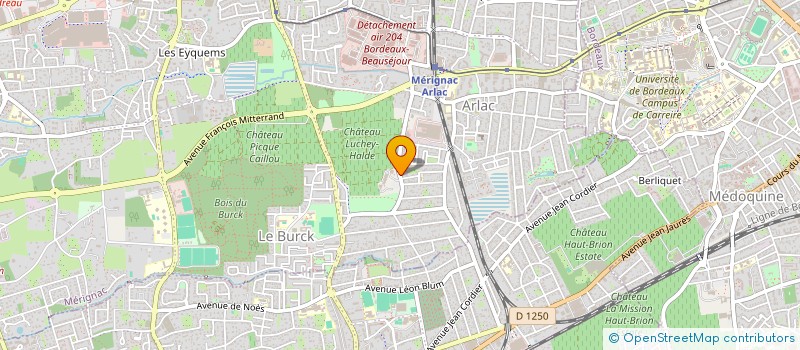 localisation de l'entreprise MADAME MARJORIE QUEUILLE  MERIGNAC