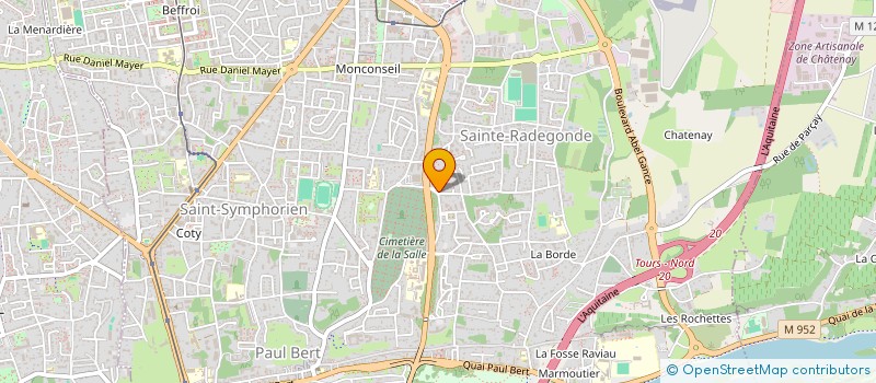 localisation de l'entreprise MADAME MARJORIE RABIER  TOURS