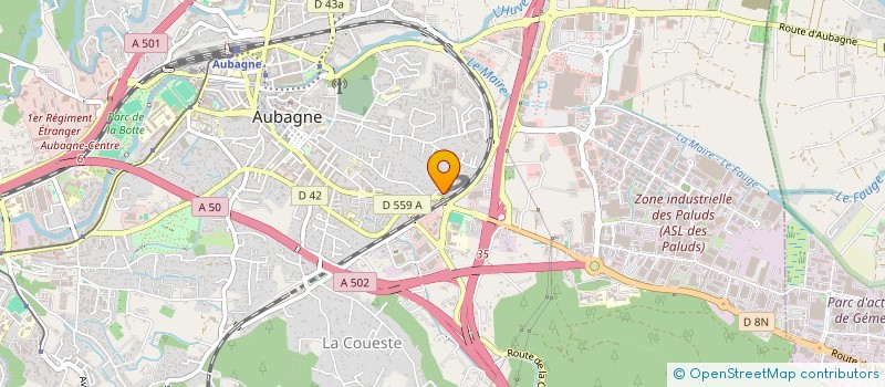localisation de l'entreprise MADAME MARJORIE REAL à AUBAGNE