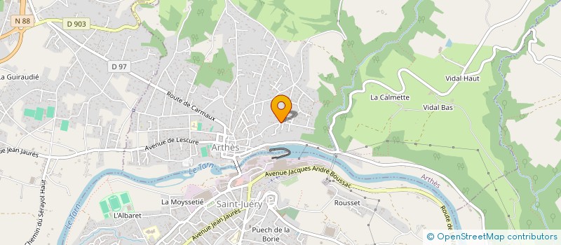 localisation de l'entreprise MADAME MARJORIE RIBELLES  LE SEQUESTRE