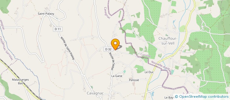 localisation de l'entreprise MADAME MARJORIE SALAGNAC  CAVAGNAC