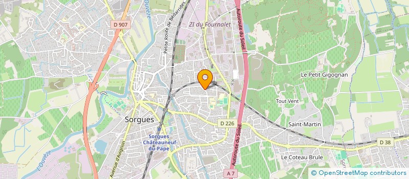 localisation de l'entreprise MADAME MARJORIE SANCHEZ  SORGUES