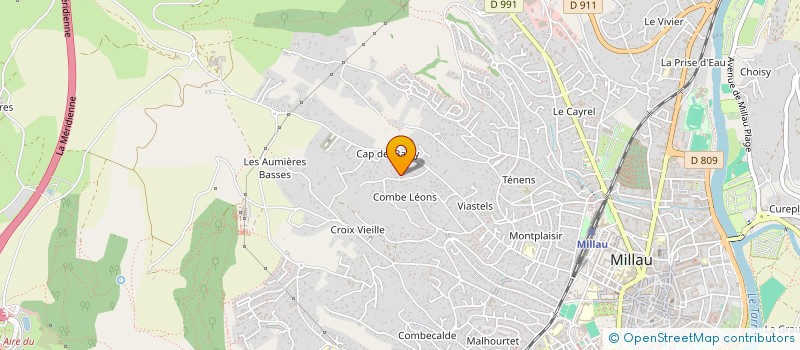 localisation de l'entreprise MADAME MARJORIE SANZ-JORGE  MILLAU