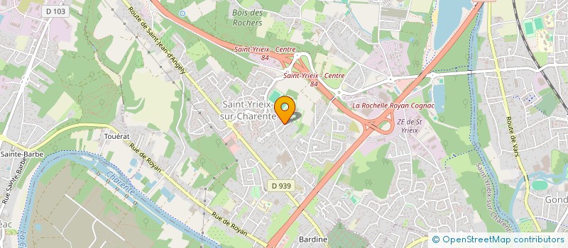 localisation de l'entreprise MADAME MARJORIE SEGUIN  SAINT-YRIEIX-SUR-CHARENTE