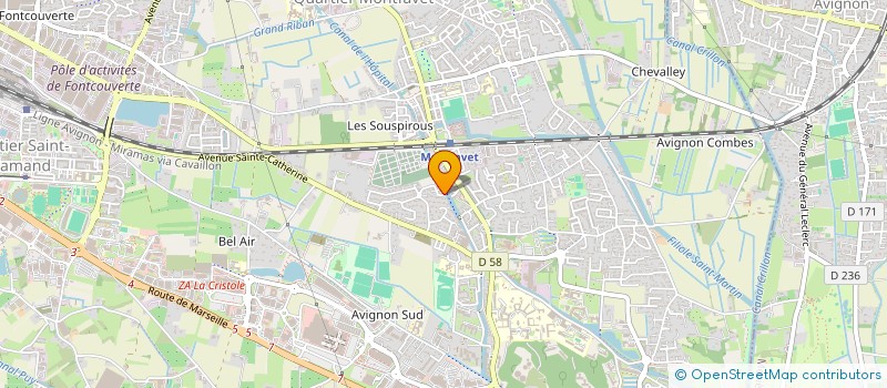 localisation de l'entreprise MADAME MARJORIE SERVAUX  AVIGNON