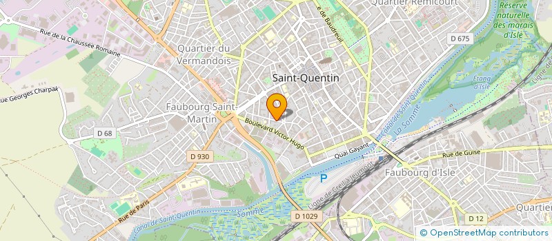 localisation de l'entreprise MADAME MARJORIE SOULIE à SAINT-QUENTIN
