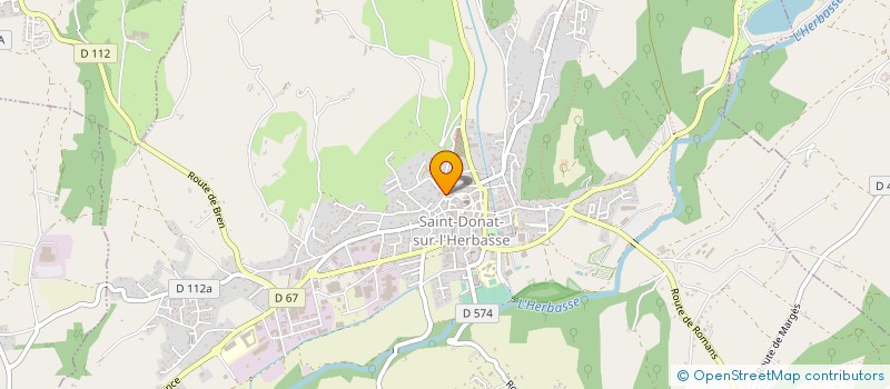 localisation de l'entreprise MADAME MARJORIE SPINOSA  SAINT-DONAT-SUR-L'HERBASSE