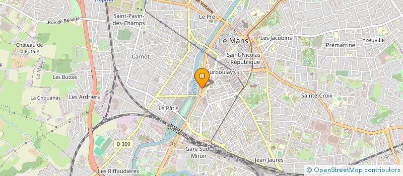 localisation de l'entreprise MADAME MARJORIE STIVENS  LE MANS