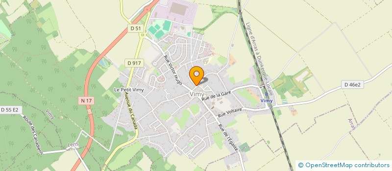 localisation de l'entreprise MADAME MARJORIE STRZERZYNSKI  VIMY