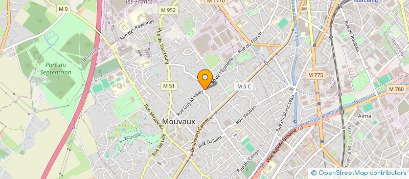 localisation de l'entreprise MADAME MARJORIE SZLOSEK  MOUVAUX