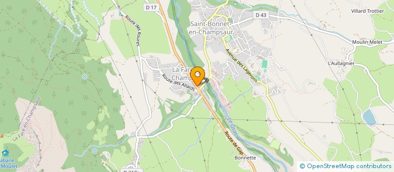 localisation de l'entreprise MADAME MARJORIE THOMAS  LA FARE-EN-CHAMPSAUR