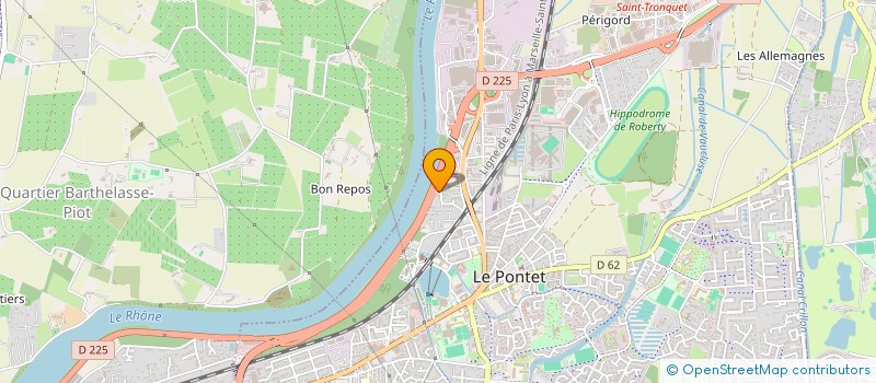 localisation de l'entreprise MADAME MARJORIE TRIOLET  LE PONTET