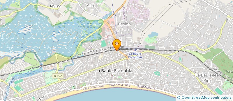 localisation de l'entreprise MADAME MARJORIE VALLON à LA BAULE-ESCOUBLAC