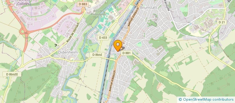 localisation de l'entreprise MADAME MARJORIE VERA FUCHS à BRUNSTATT-DIDENHEIM