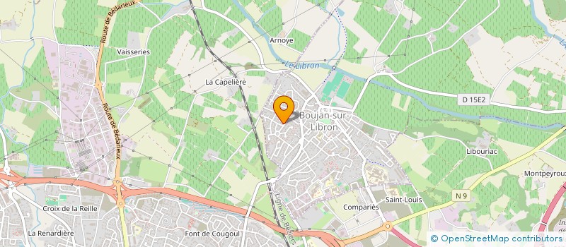 localisation de l'entreprise MADAME MARJORIE VIDAL  BOUJAN-SUR-LIBRON