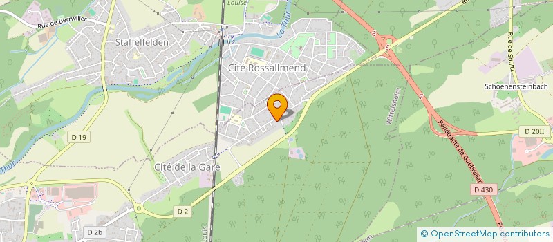 localisation de l'entreprise MADAME MARJORIE VOGELE  WITTELSHEIM