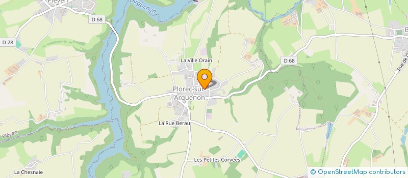 localisation de l'entreprise MADAME MARJORIE WILLIAMS à PLOREC-SUR-ARGUENON